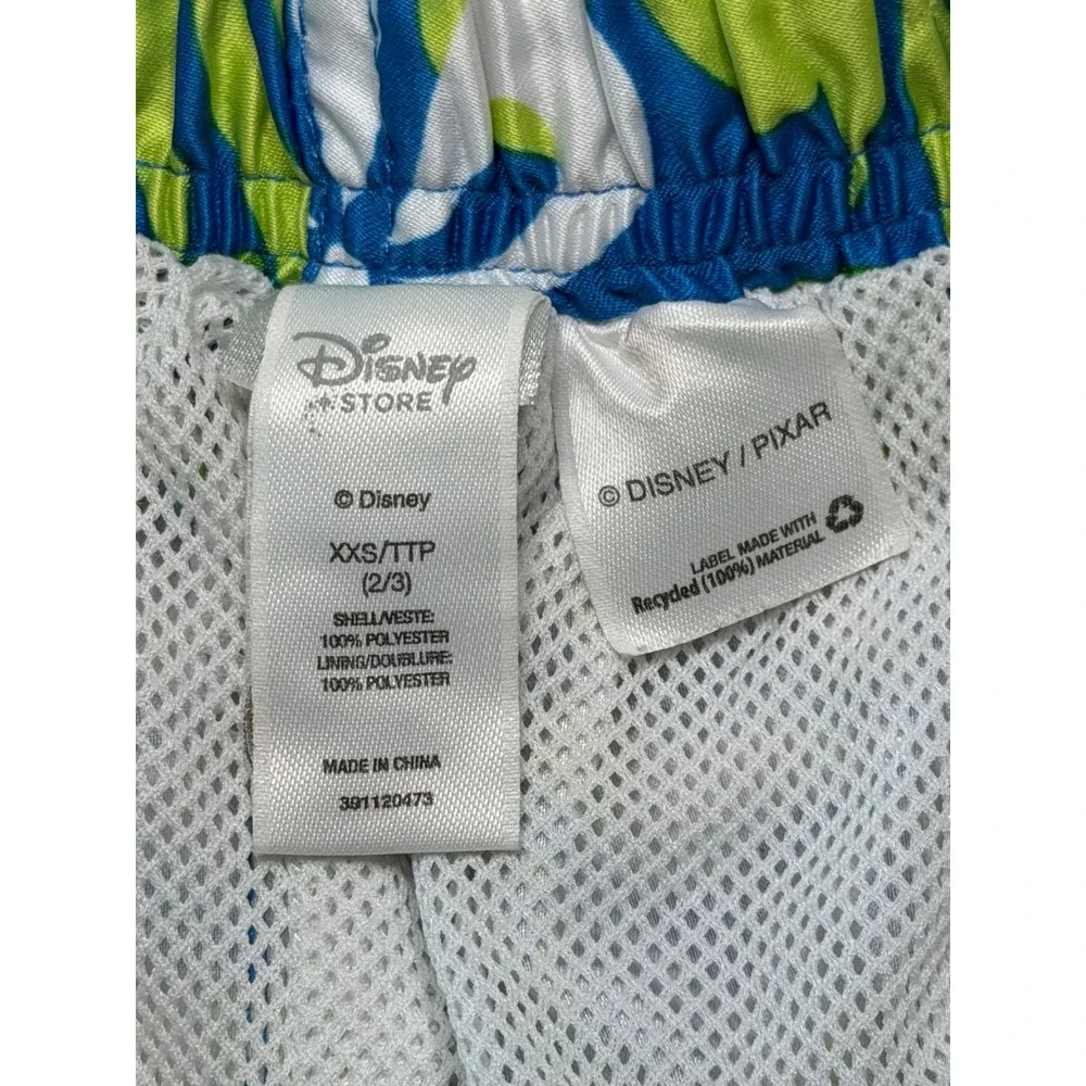 Disney Toy Story Buzz Woody Swim Trunks Blue Green‎ XXS 2/3 Boys Board Shorts